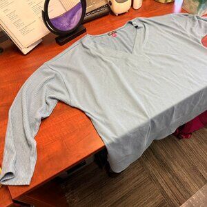 Vince Camuto Light Blue V-Neck Sweater | Women’s Plus | Size 3X